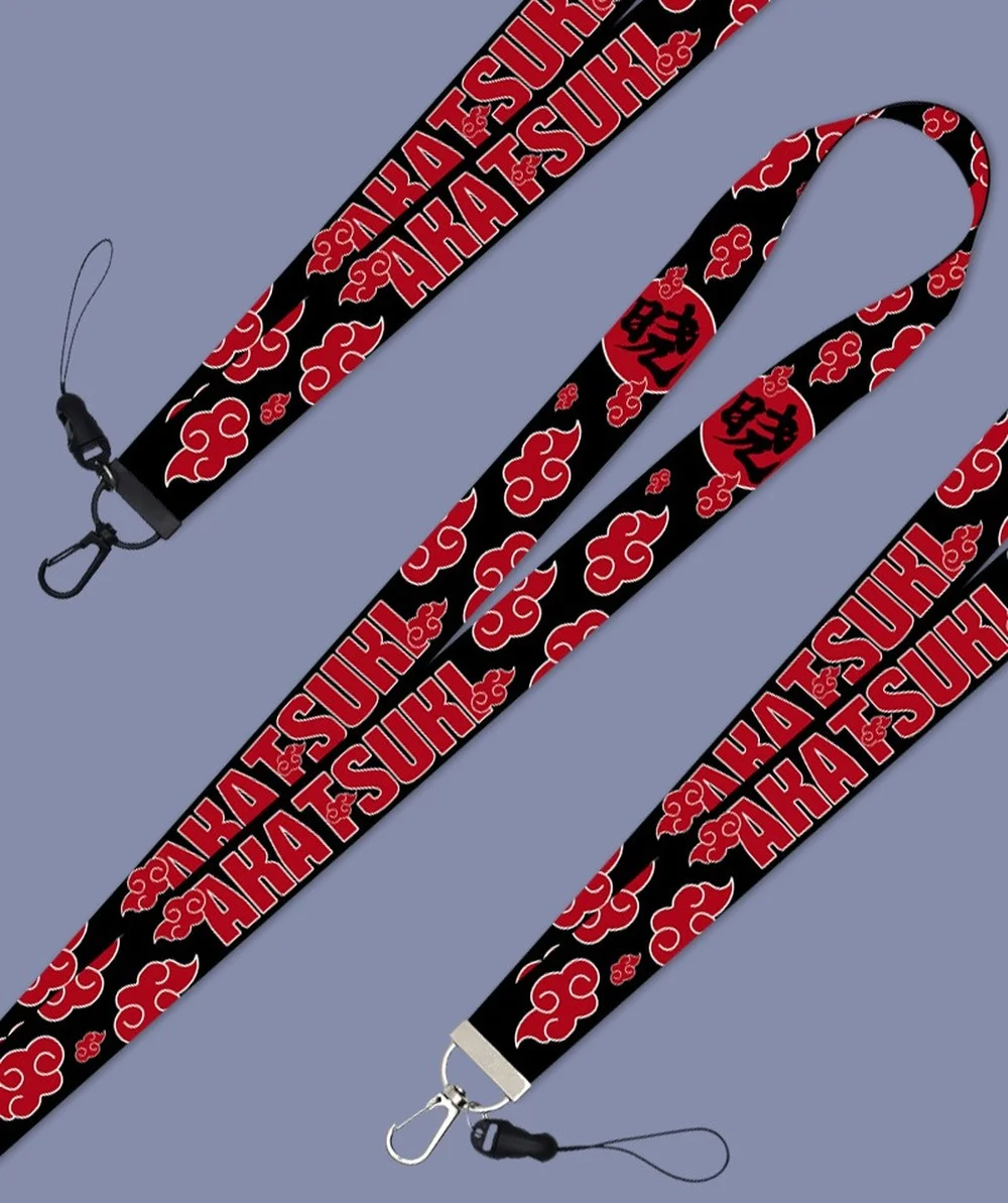 Porte-clés Nuage Rouge Akatsuki Itachi Vue Frontale